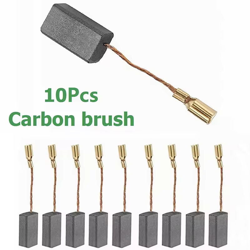 10 brosses en carbone pour meuleuse d'angle 15 mm x 8 mm x 5 mm, accessoires pour outils électriques