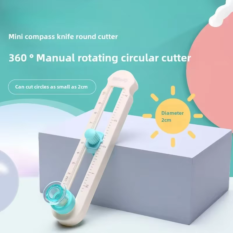 Coupe-papier circulaire 2-32cm, outil de coupe artisanal multifonctionnel en plastique pour Scrapbooking, cartes, usage domestique, étude et bureau