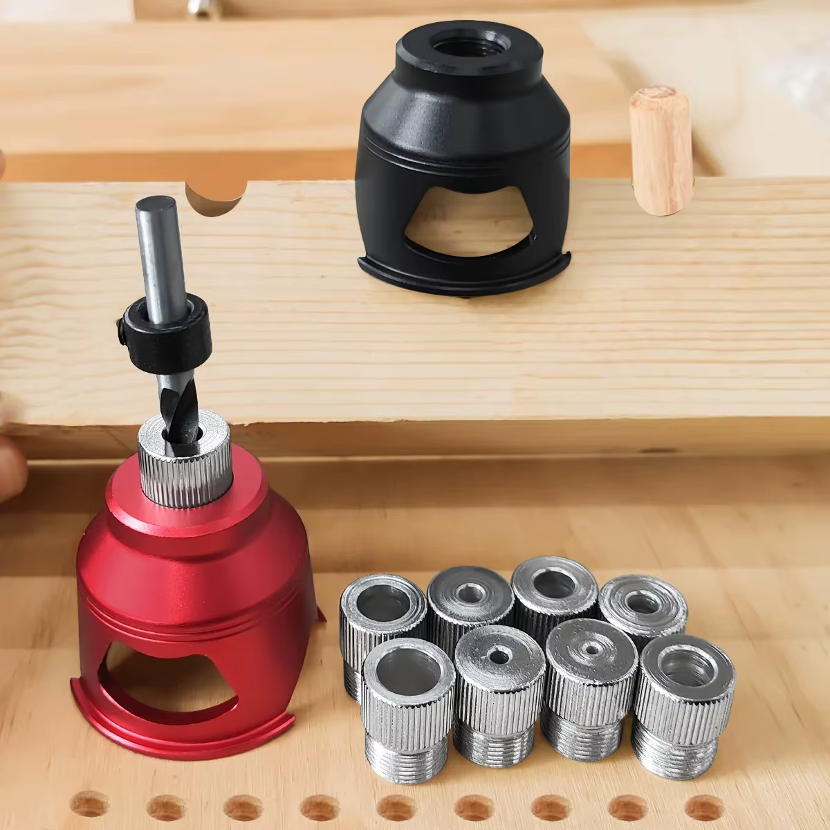 Kit de gabarits de perçage vertical pour chevilles