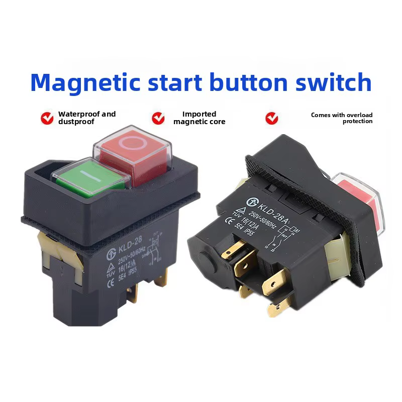 Interrupteur électromagnétique à bouton-poussoir étanche