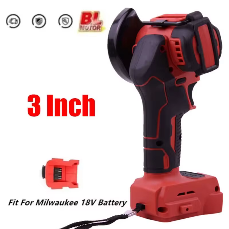 Pour Milwaukee 18v batterie meuleuse d'angle sans fil 3 pouces Machine de polissage Mini diamant coupe meulage outils