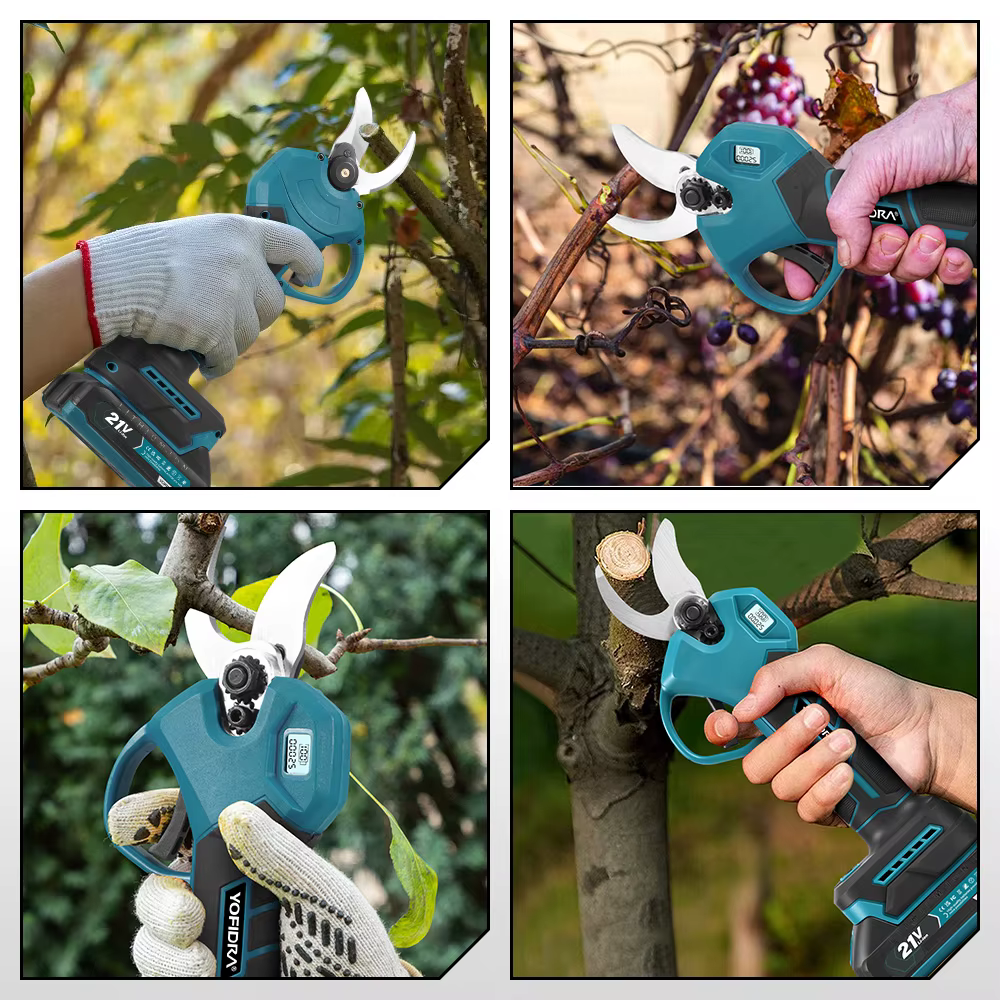 YOFIDRA 30mm sécateur électrique sans brosse sans fil portable verger arbustes taille arbre Branches Cutter pour Makita 18V batterie broche
