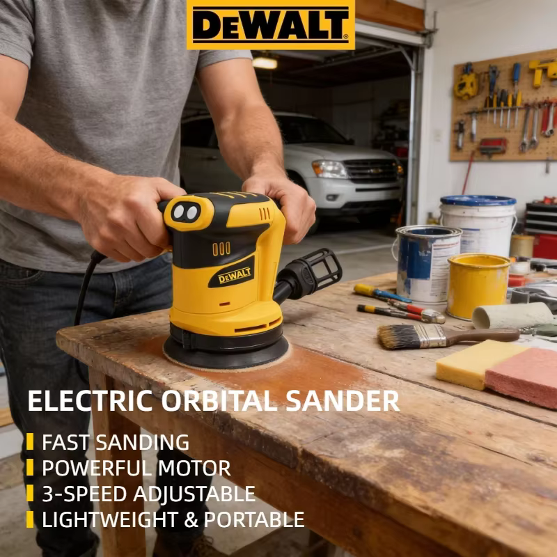 Ponceuse orbitale sans fil Dewalt 110000RPM : Outil multifonctionnel de meulage et de polissage (compatible avec les batteries 20V)