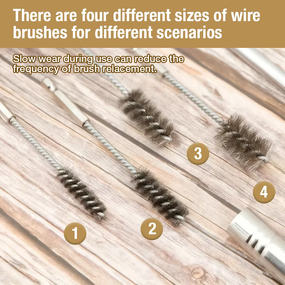 Ensemble de 4/8 brosses métalliques en acier inoxydable