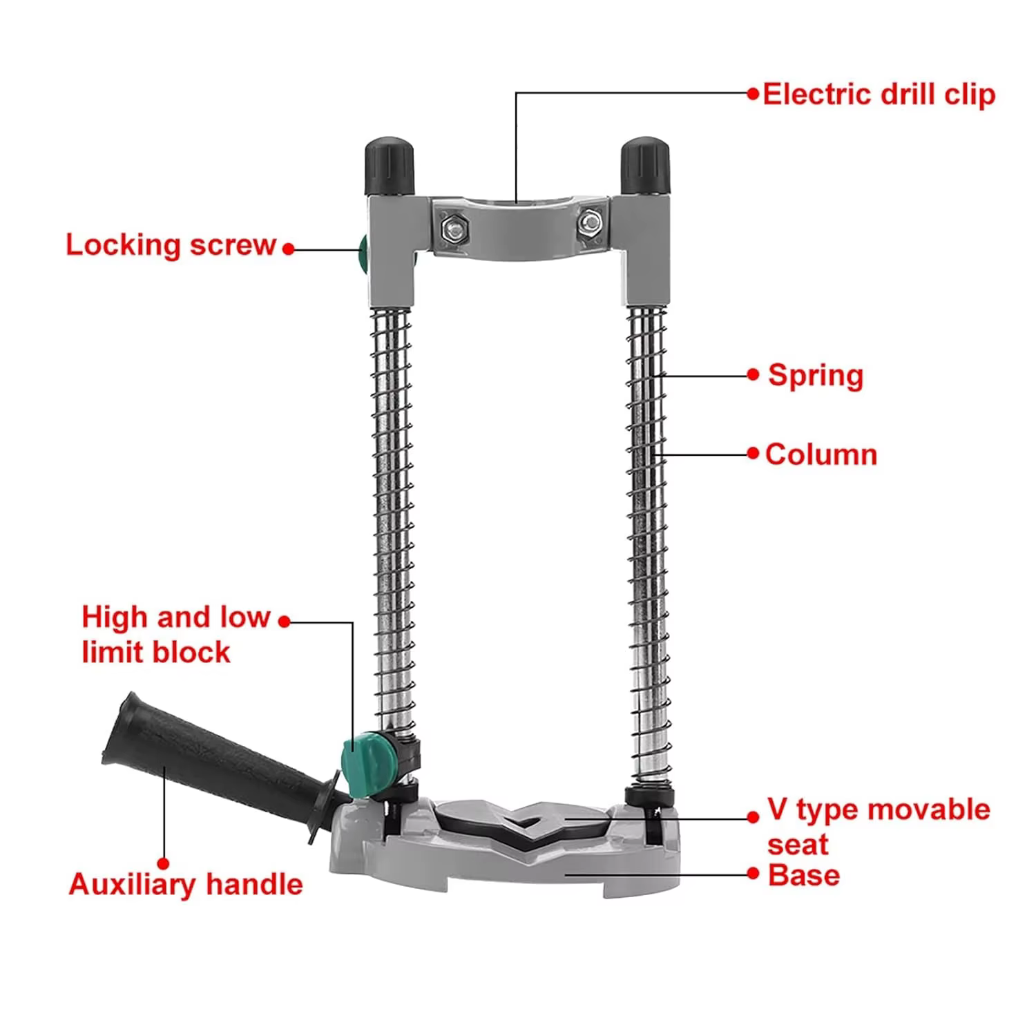 Support de perceuse d'angle réglable