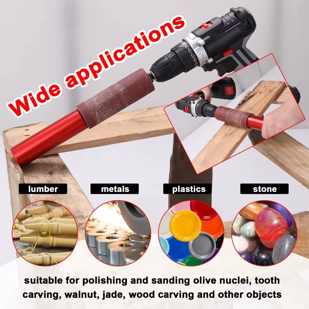 Kit de ponçage à tambour pour perceuse