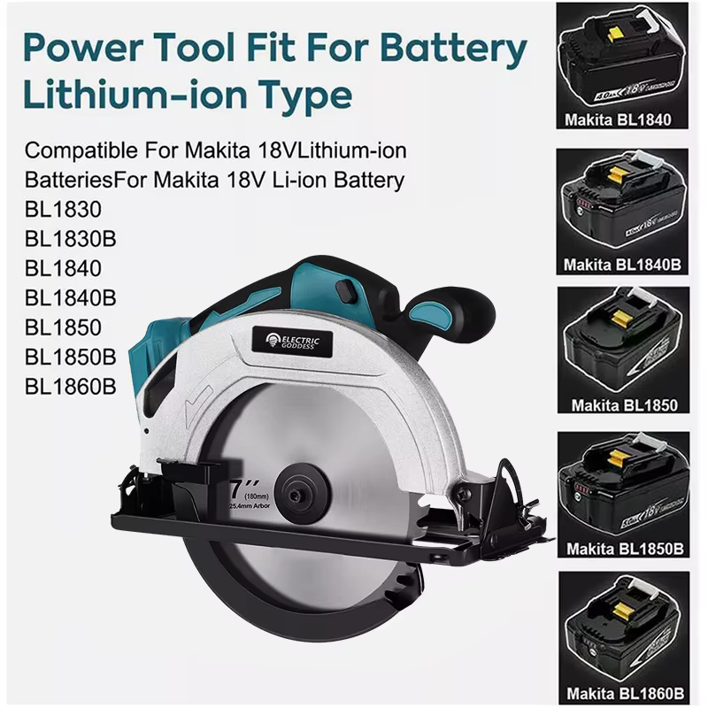 Makita – scie circulaire électrique sans balais de 5/7 pouces
