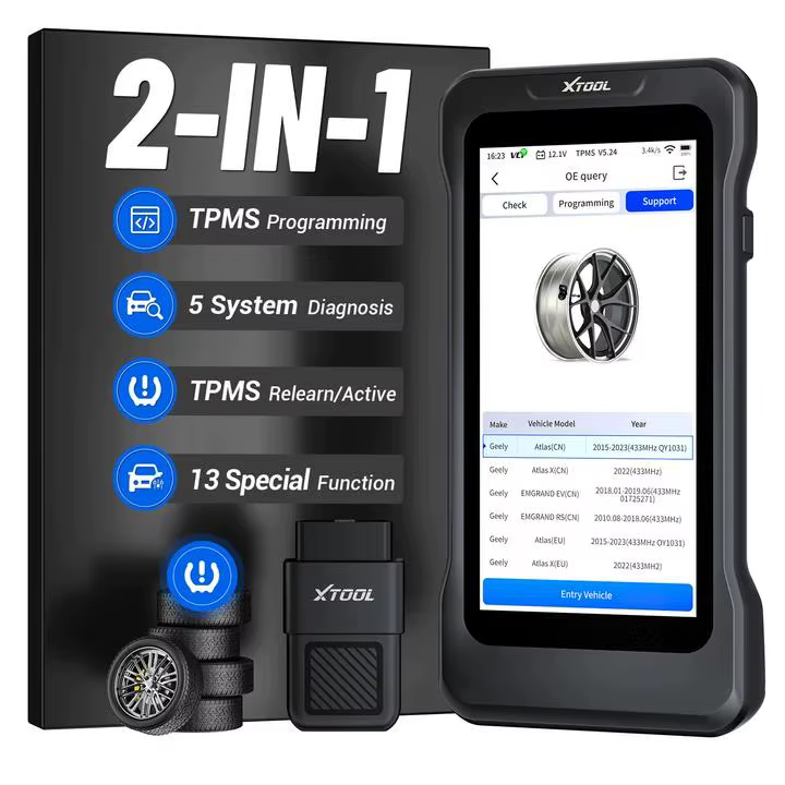 2026 XTOOL TP380 Scanner de programmation TPMS 5 systèmes Outil de diagnostic