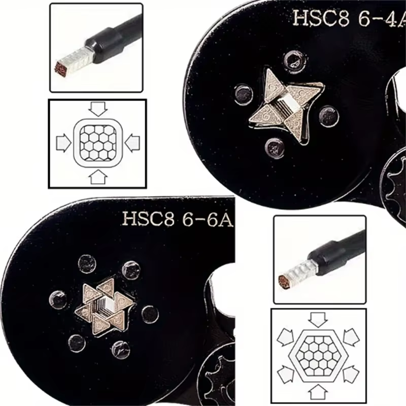 Outil de sertissage de virole HSC8 6-4/6-6