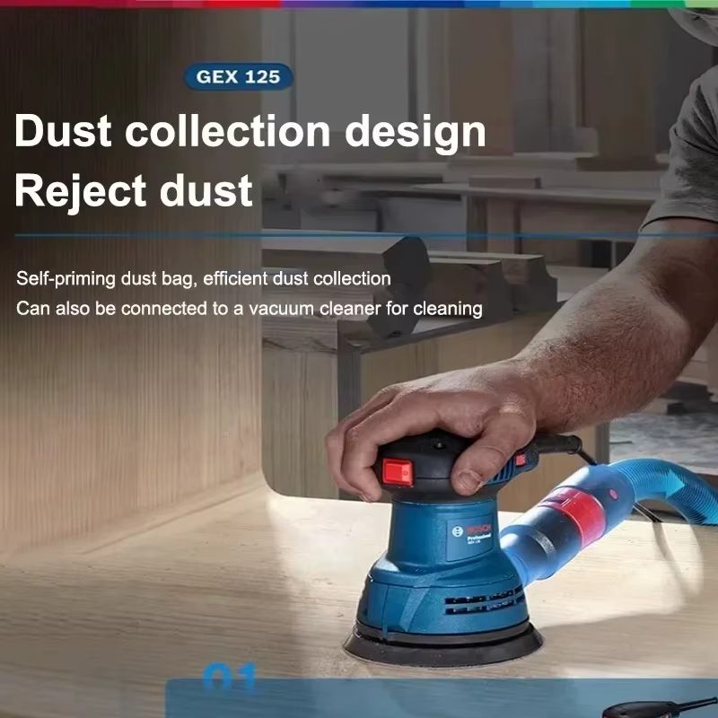Ponceuse orbitale filaire BOSCH GEX 125 à faible vibration