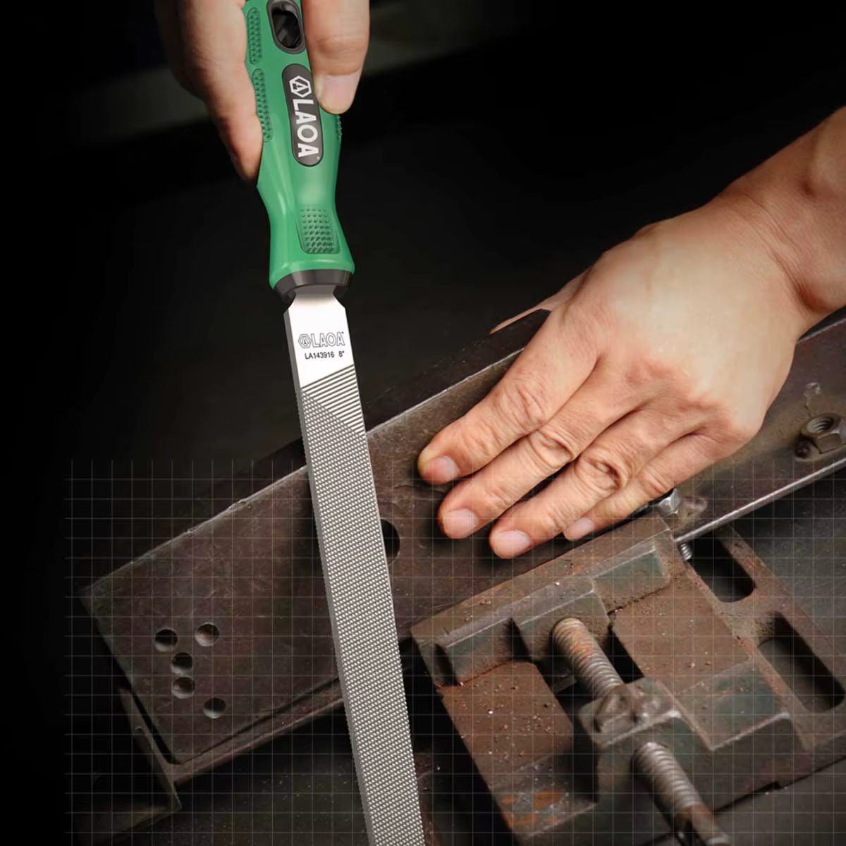 LAOA assortiment de fichiers ensemble 10 pièces outils à main de précision en acier à haute teneur en carbone pour métal bois bricolage affûtage professionnel lissage