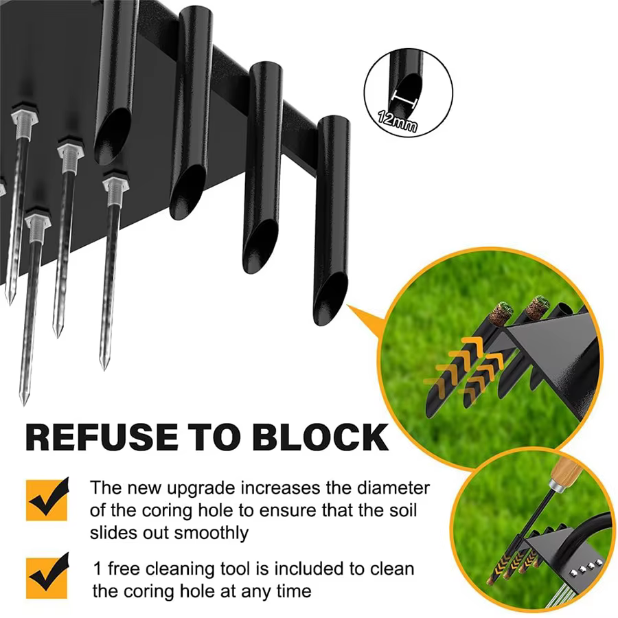 Scarificateur outils de jardinage de pelouse