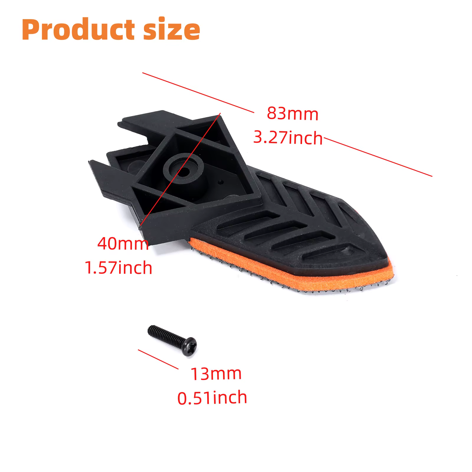 Ruimou 2 pièces ponceuse doigt plat Compatible avec Black & Decker/mouse