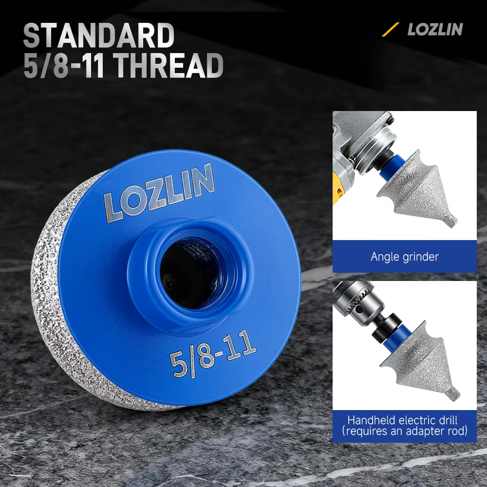 LOZLIN Forets à chanfreiner et à biseauter diamantés pour perçage