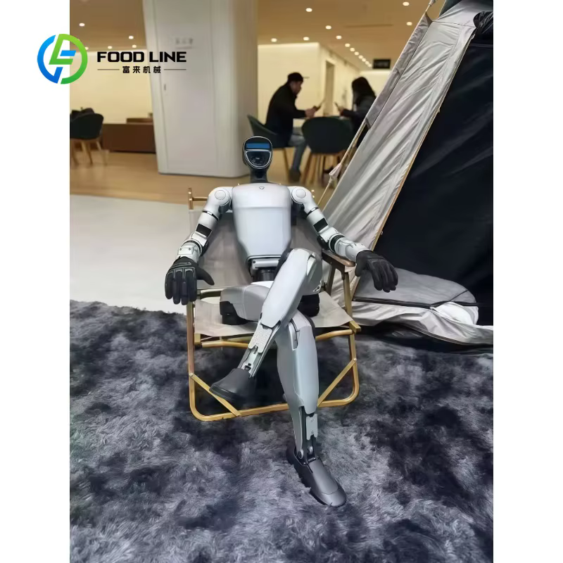 Robot humanoïde polyvalent personnalisé avec fonction d'évitement d'obstacles pour la navigation en intérieur et l'assistance dans les espaces publics