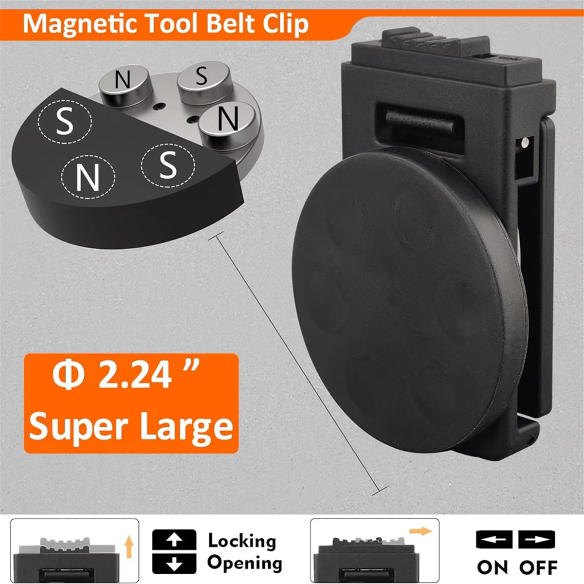 Réinitialisation de ceinture à outils magnétique