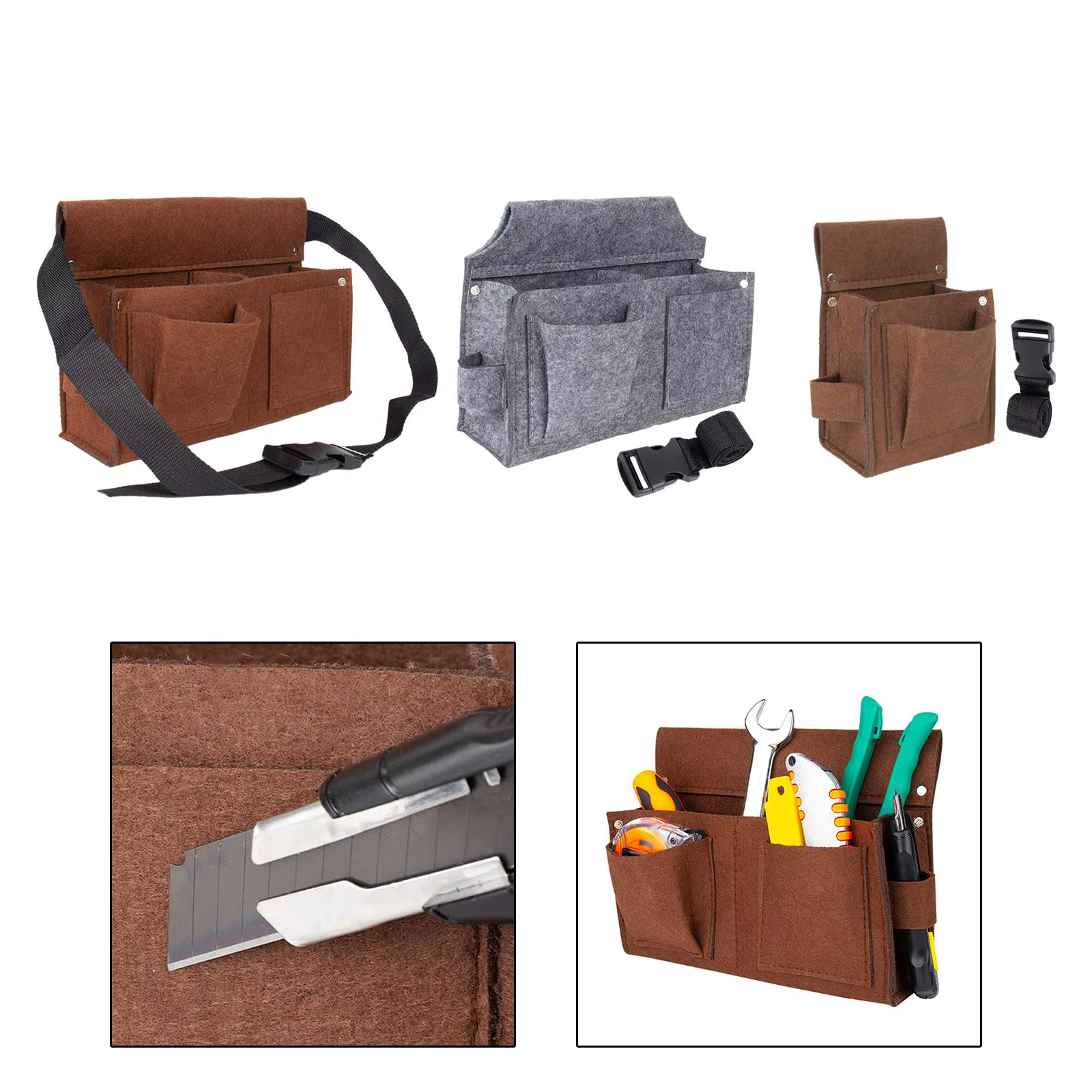 Pochette porte-outils, fixation de Clip de ceinture polyvalente