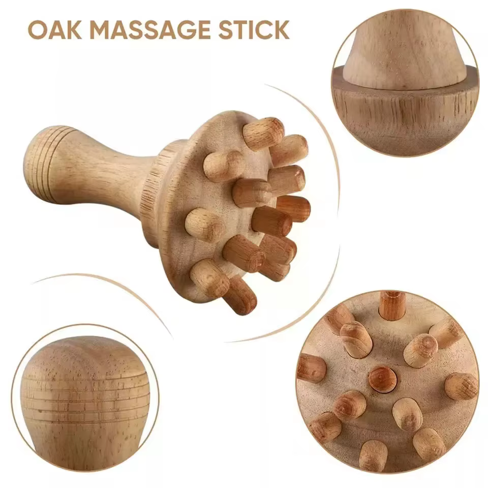 Ohio eur en bois pour corps saillant, ensemble d'outils de massage, outils de thérapie en bois pour Charleroi Eve Muscle oto, masseur de proximité lymphatique du corps