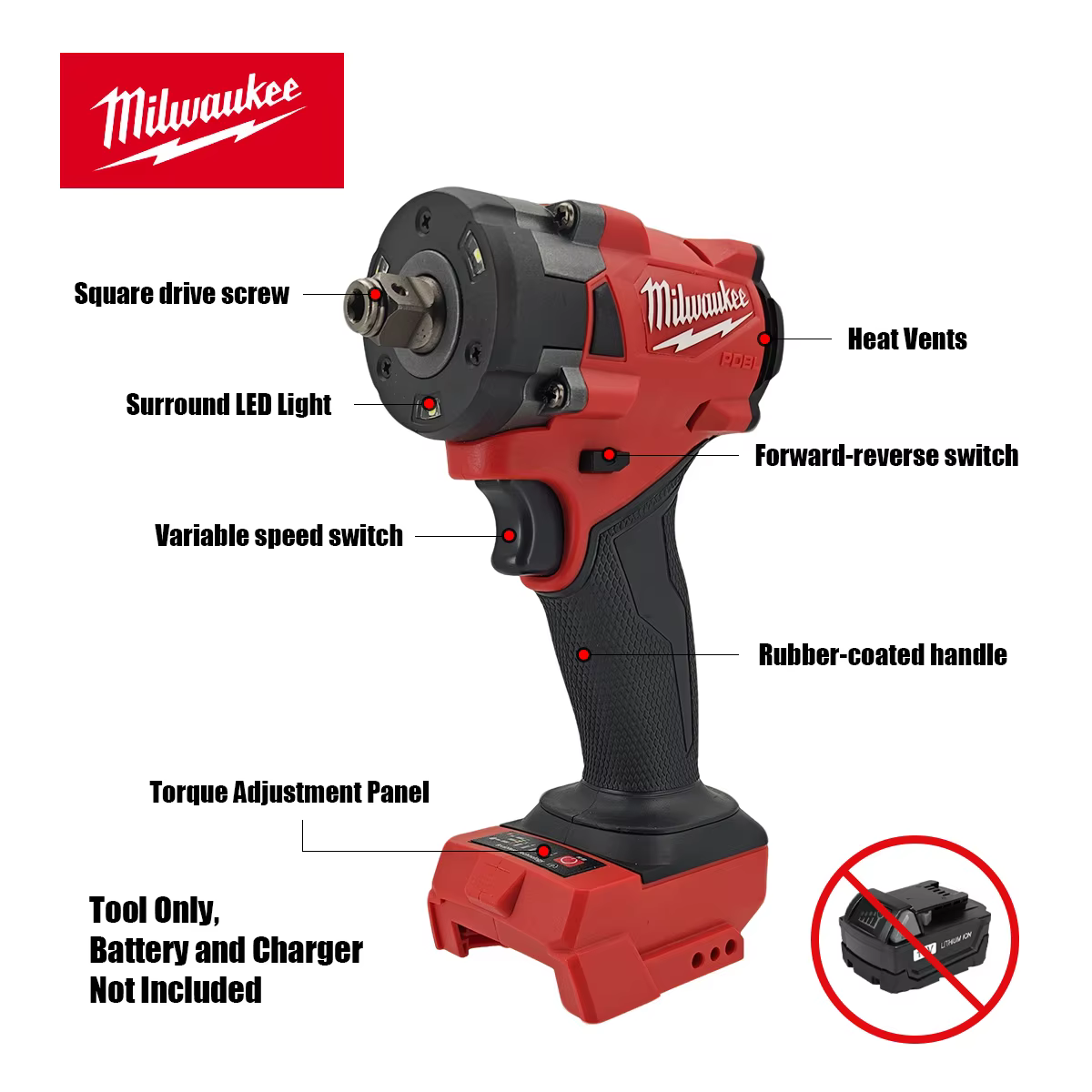 Milwaukee – clé électrique sans fil 400N