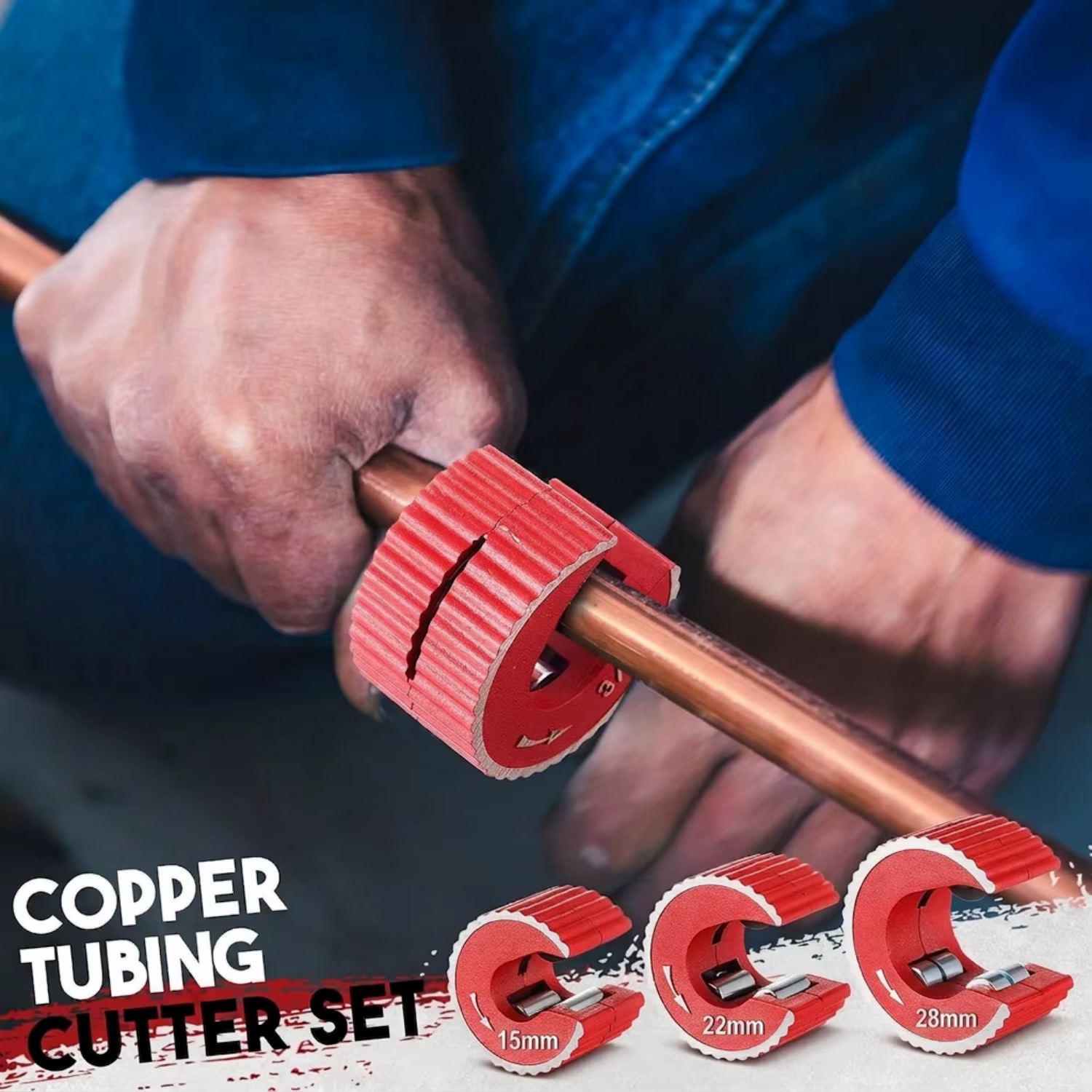 Ensemble de coupe-tuyaux en cuivre 3 pièces