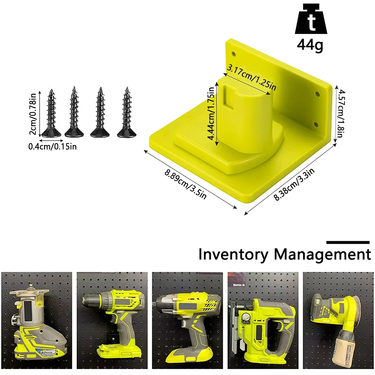 5 pièces porte-outil support de quai pour Ryobi 18V perceuse porte-outils cintre outils électriques accessoires de
