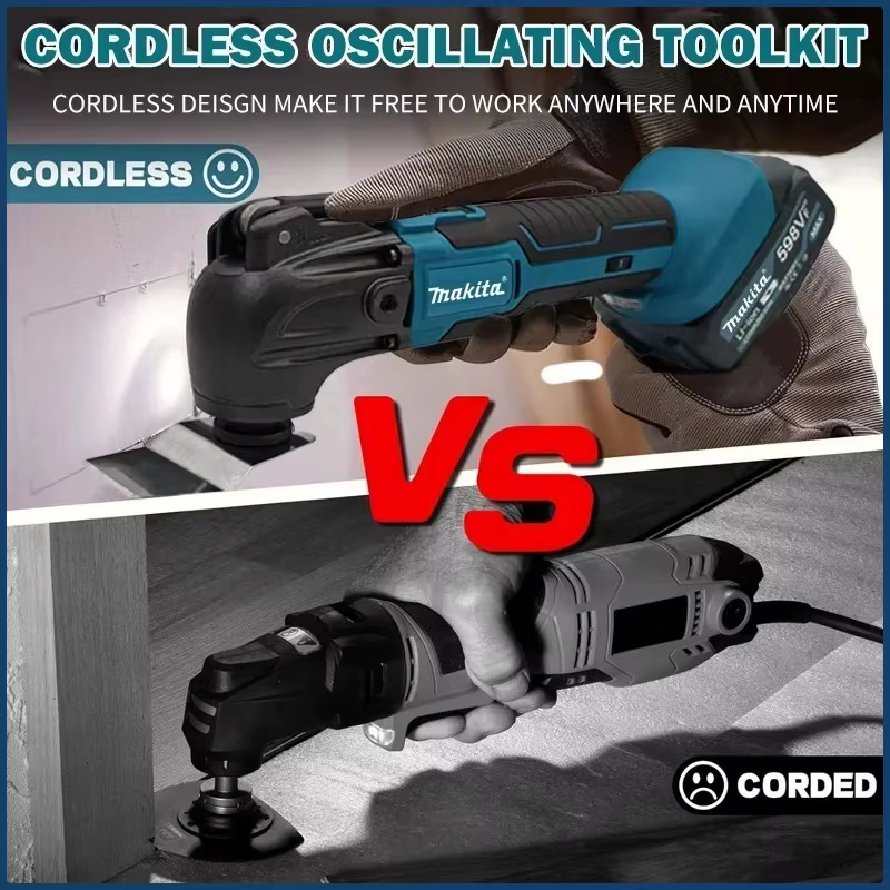 Outil oscillant multifonctionnel électrique Makita 18V à fixation rapide