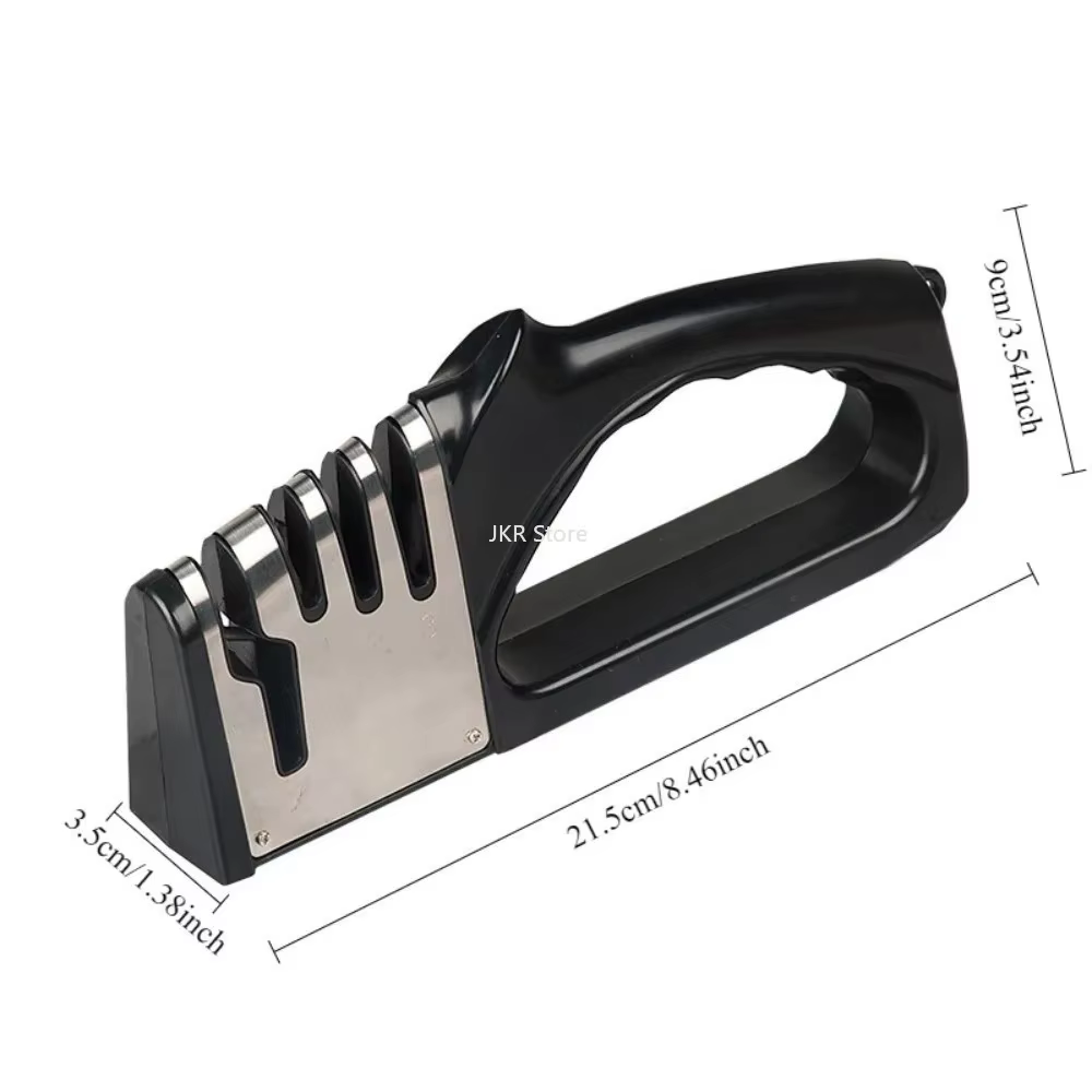 Outil d'affûtage de couteaux 4 en 1, aiguiseur de cuisine portable, base antidérapante, gadget multifonction pour accessoires de cuisine à domicile