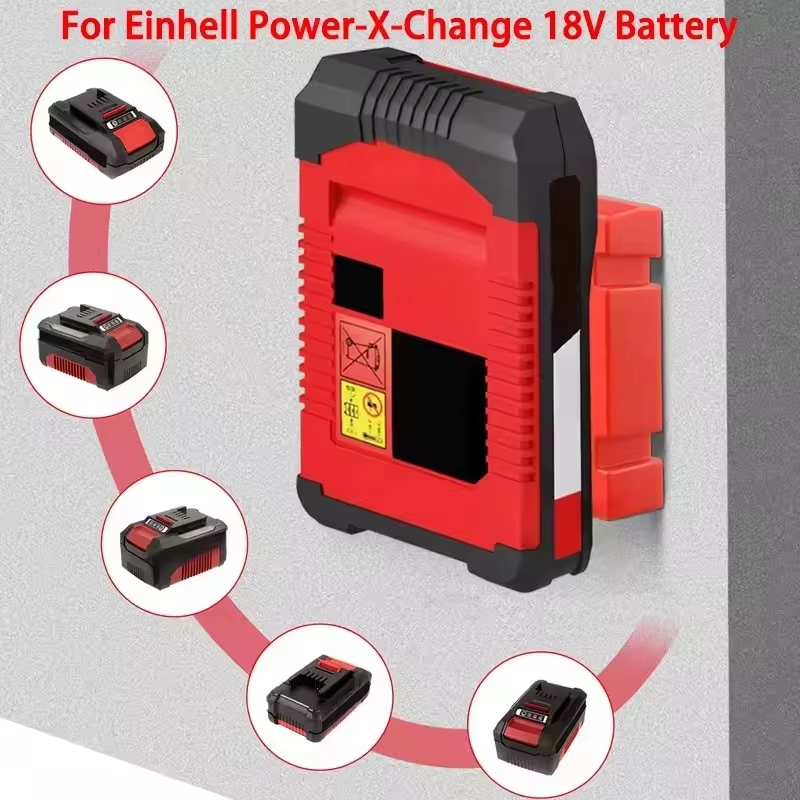 Support mural portable pour batterie, 10 pièces, pour batterie Einhell Power X-Change, support de rangement pour outils électriques, accessoires