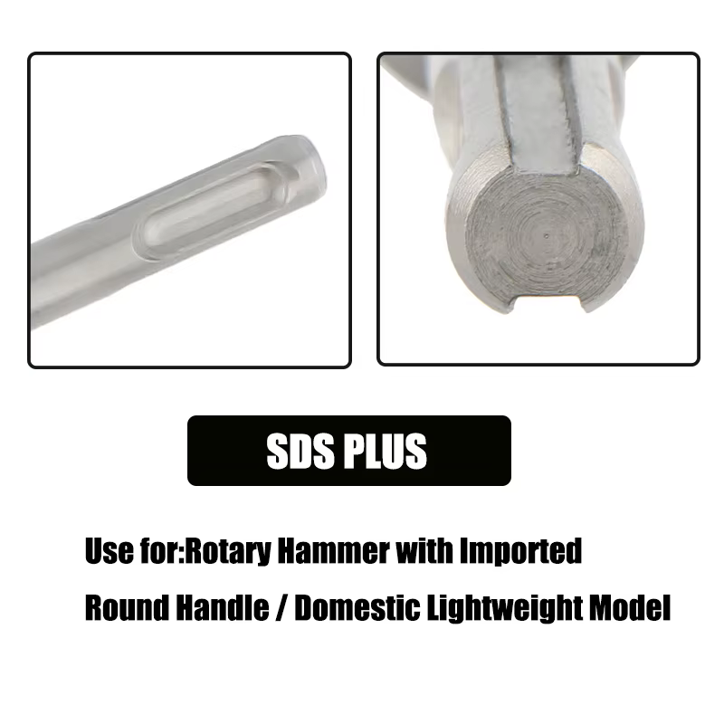 Foret pour béton armé SDS-Plus à tête de lame en alliage dur taille 10-40mm