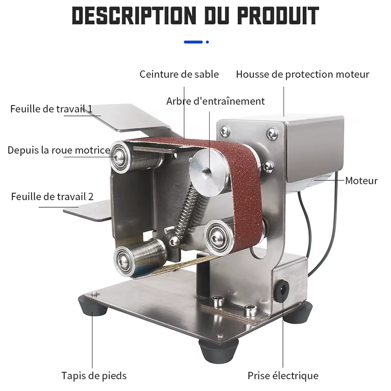 Mini Polisseuse à Bande Électrique