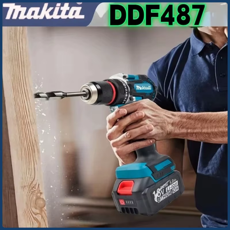 Perceuse à percussion rechargeable sans balais Makita DHP487/DDF487
