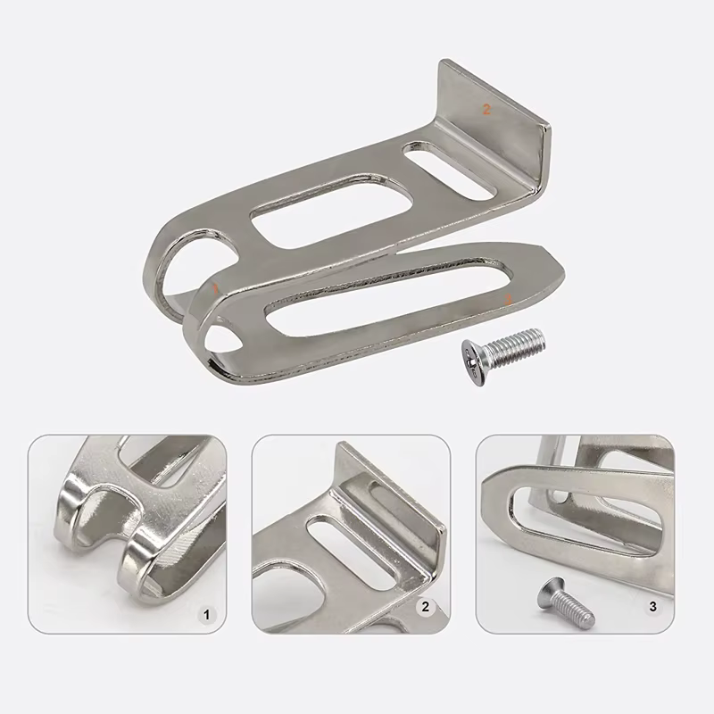 1 ensemble de supports de tournevis électriques avec clip de fixation pour ceinture et vis de remplacement pour perceuses et visseuses à chocs Dewalt/Makita/Milwaukee