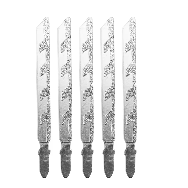 15Pcs 101Mm 4 pouces T tige lames de scie sauteuse diamant enduit jeu