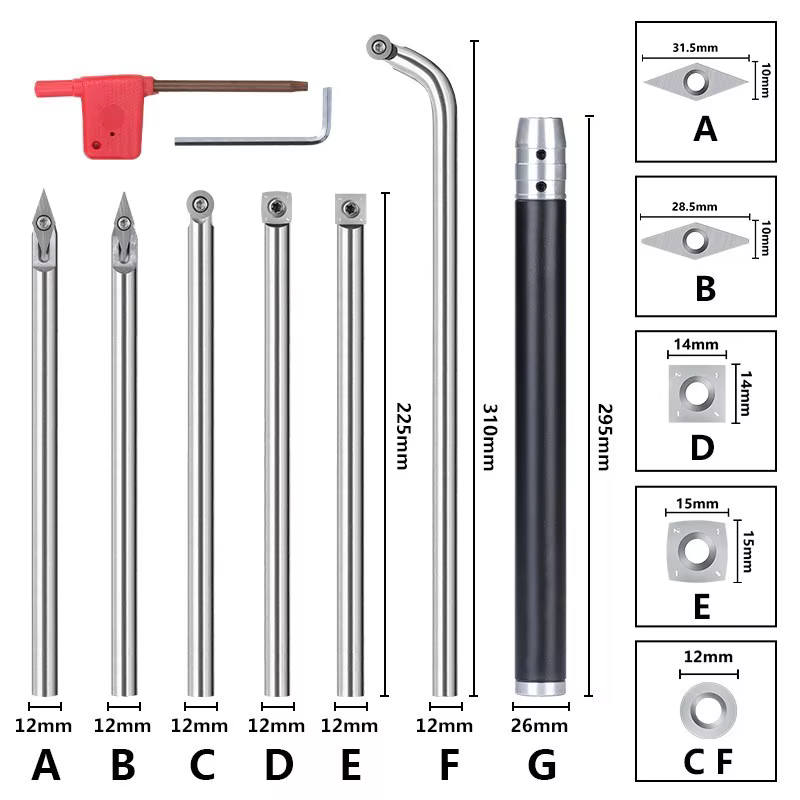 Carbure Bois Tour Outils de Tournage avec Insert Cutter pour le Travail