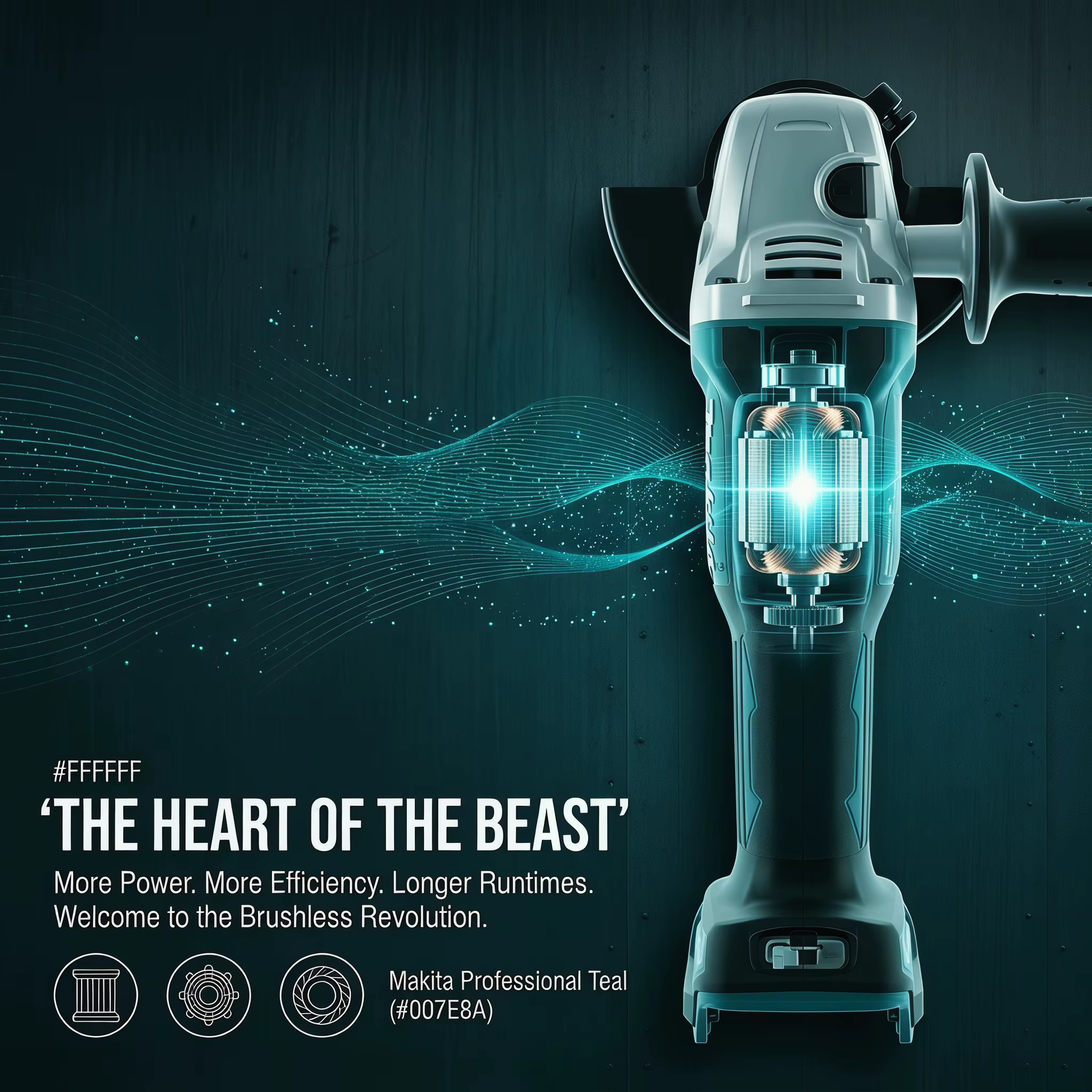 MAKITA DGA404 Meuleuse d'angle sans balais 18V 8500RPM 100mm