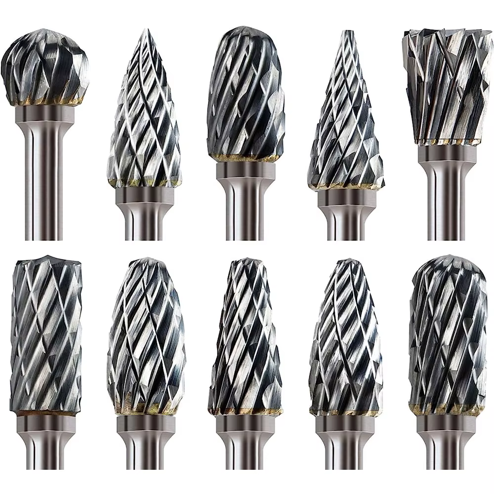 Jeu de bavures en carbure compatibles avec Dremel