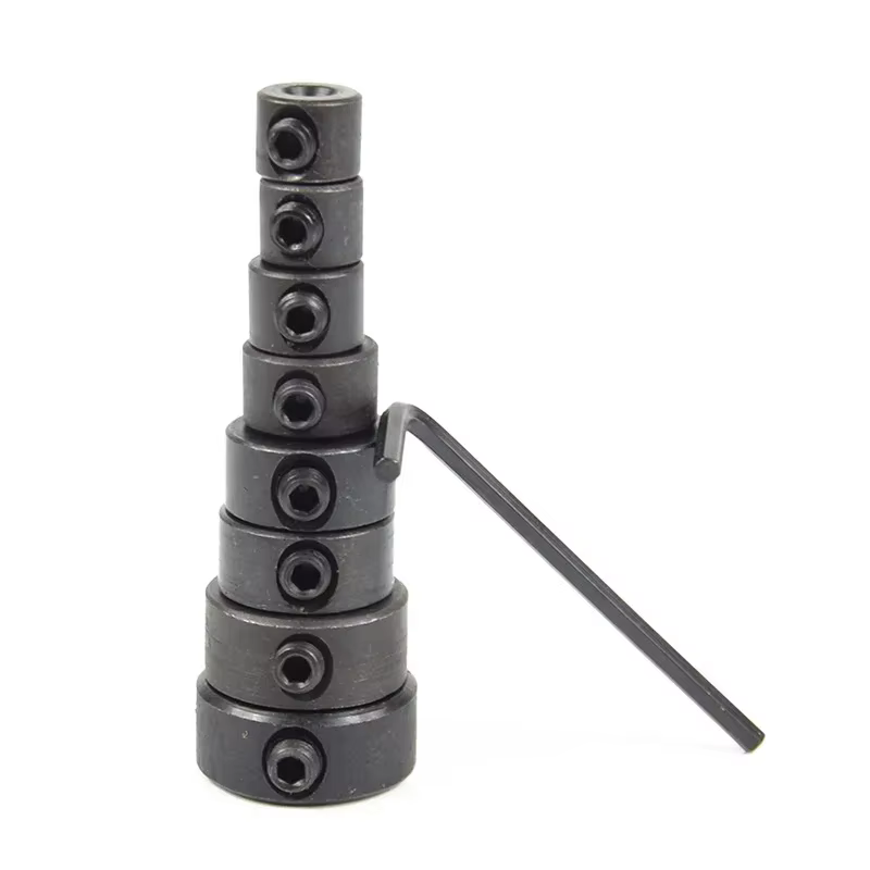 STONEGO 8 anneaux d'arrêt de profondeur de foret – colliers réglables de 3 à 16 mm