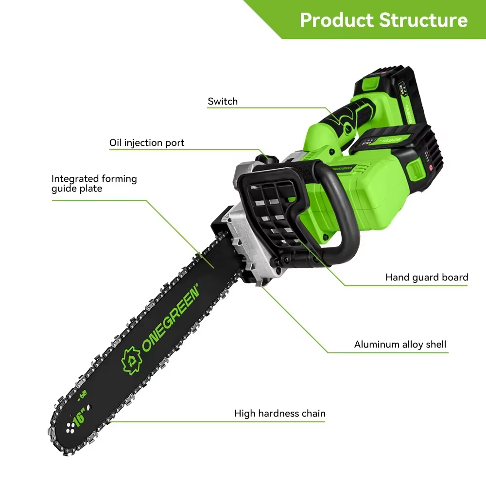 Mini-tronçonneuse rechargeable à double batterie