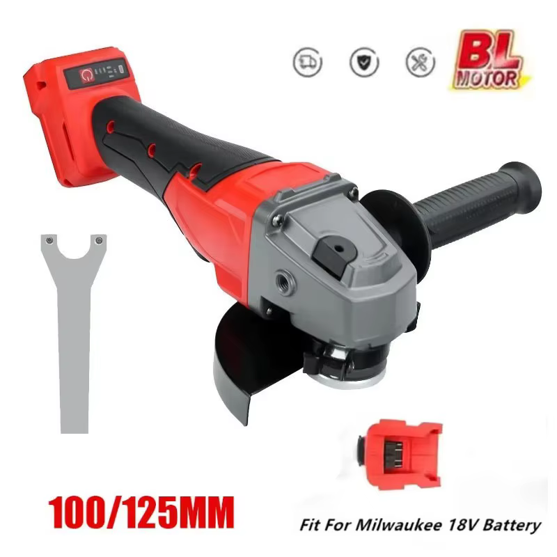 Convient pour Milwaukee 18V batterie meuleuse d'angle sans brosse 3 vitesses 100/125mm électrique sans fil polissage Machine de découpe M14