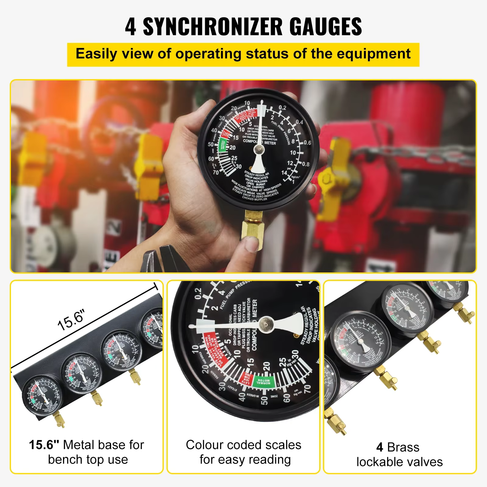 Synchroniseur de carburateur sous vide de carburant