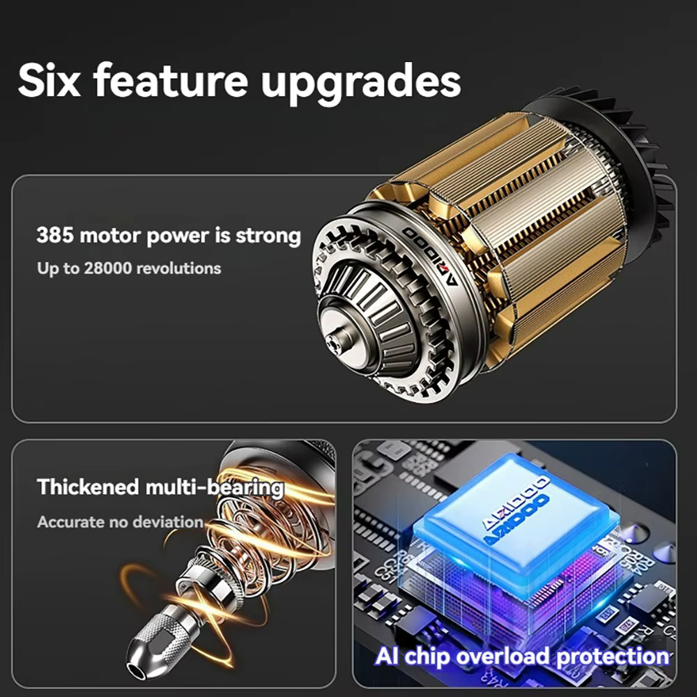 Perceuse électrique sans fil 4V/8V 5000-25000r