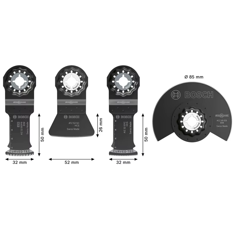 BOSCH 2608669089 Ensemble de lames de scie Starlock pour montage de sols