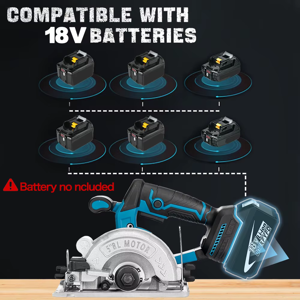 Makita-Scie circulaire électrique aste sans balais