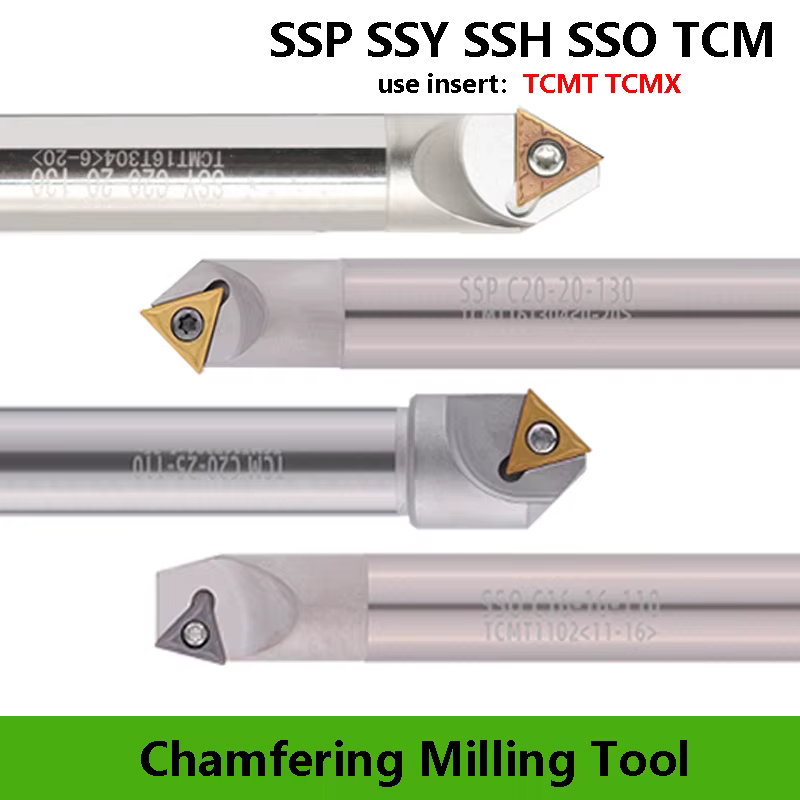 LIHAOPING 15 45 60 30 degrés outils de chanfreinage SSO SSY SSP SSH TCM C16-16-110 CNC fraiseuse tour Machine Cutter Inserts TCMX TCMT
