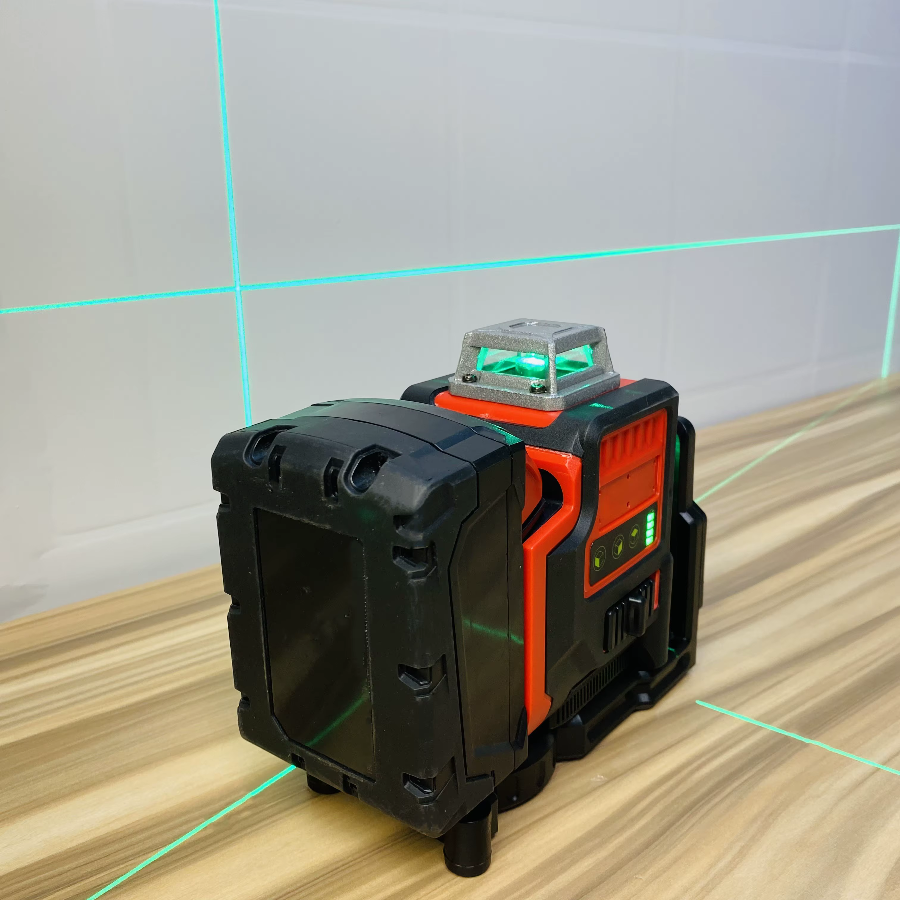 Pour Milwaukee 18V batterie 12 lignes niveau Laser 3 côtés * 360 degrés Vertical Horizontal vert compteur de lumière outils extérieurs