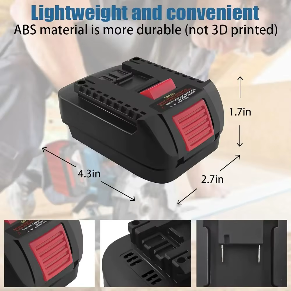 Adaptateur de batterie EIN18BS pour convertir