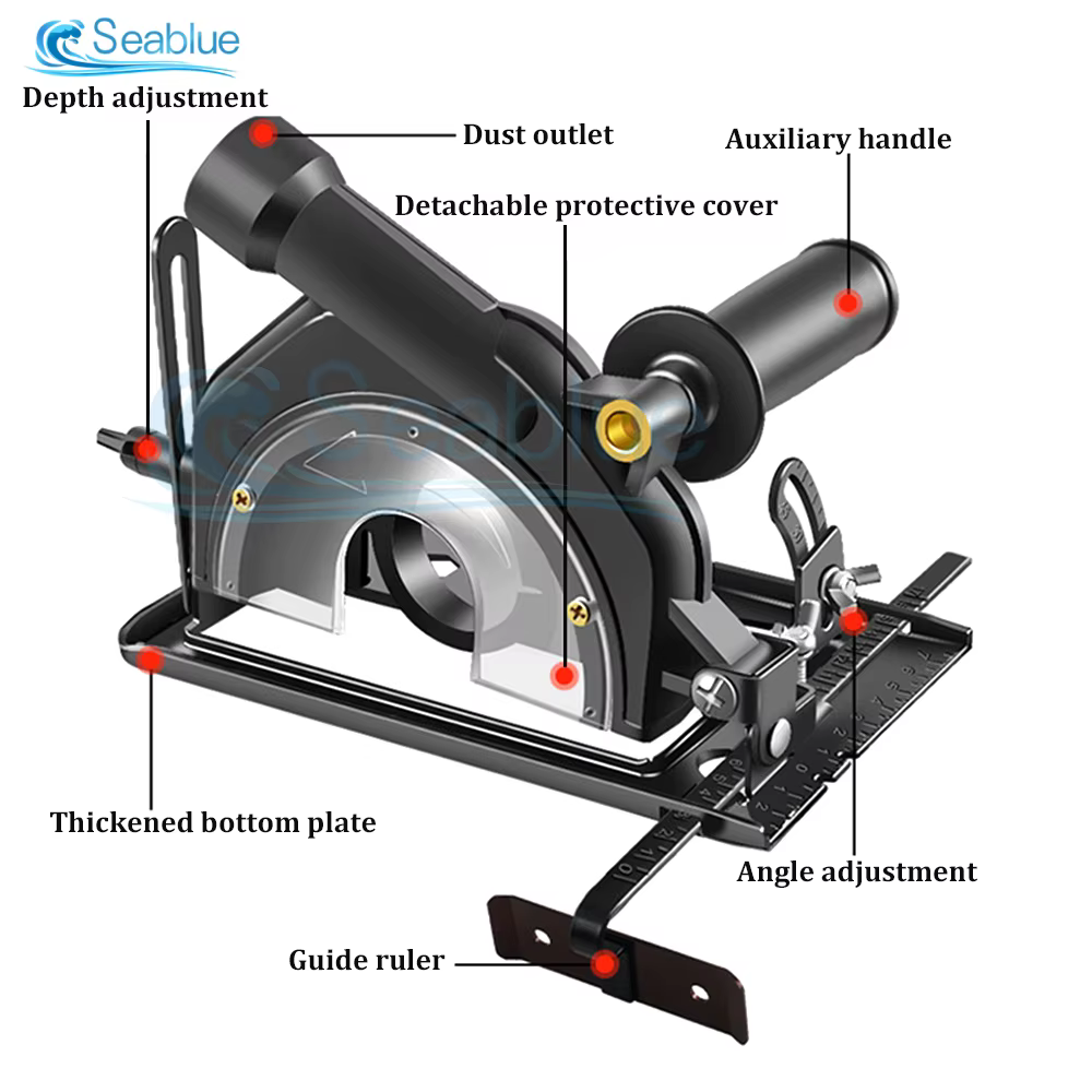 Convertisseur de meuleuse d'angle manuelle réglable en coupe 40mm