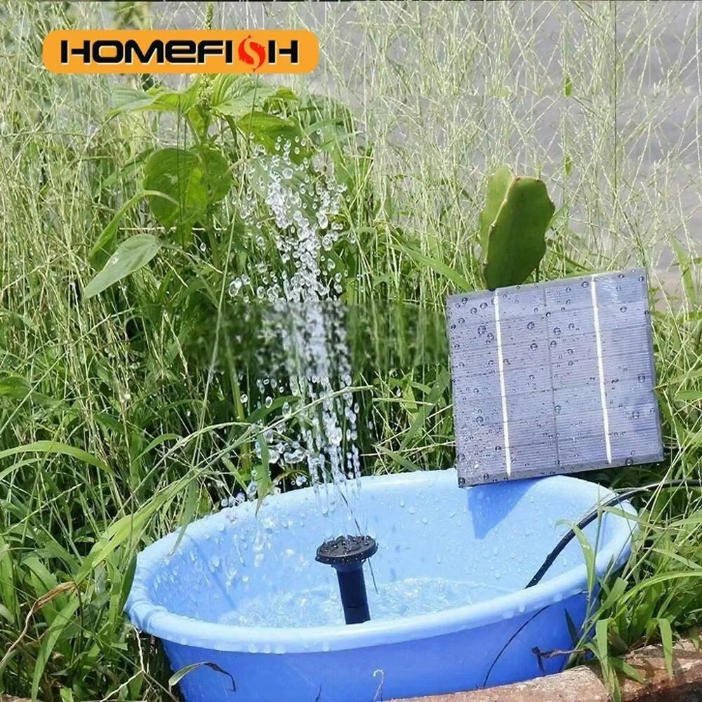 Mini pompe de fontaine solaire 1.2W, Kit de panneau d'alimentation, pompe à eau à panneau solaire pour jardin, piscine, fontaine d'intérieur, salle de bain d'oiseaux et d'extérieur