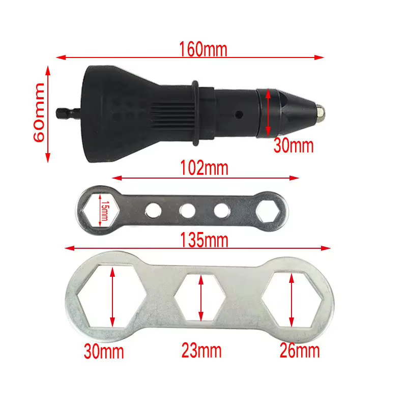 Adaptateur de perceuse à riveter