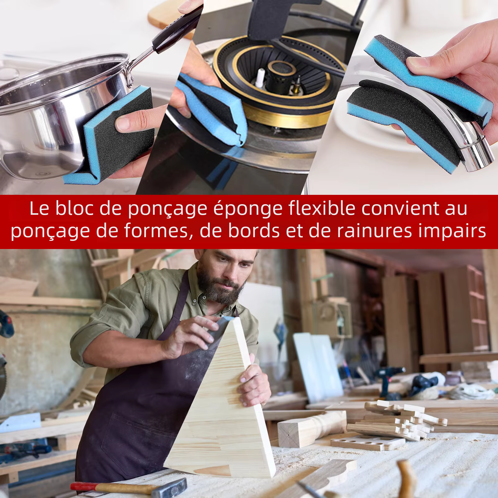Disque de Ponçage Rond de 2/3 Pouces